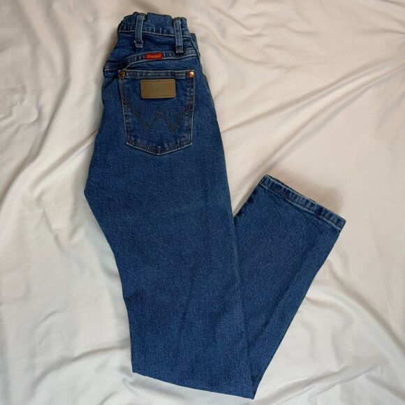 Vintage Wrangler Ladies Cowboy Cut Slim Fit 0x32 Jean Stonewash 112315294 - Picture 8 of 8